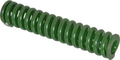 Associated Spring Raymond - 1-1/4" Hole Diam, 5/8" Rod Diam, 6" Free Length, Green Die Spring - 840 Lb Max Deflection, 1.5" Max Deflection, Extra Heavy Duty, Chromium Alloy Steel - Industrial Tool & Supply