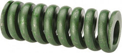 Associated Spring Raymond - 1-1/2" Hole Diam, 3/4" Rod Diam, 4" Free Length, Green Die Spring - 1712 Lb Max Deflection, 1" Max Deflection, Extra Heavy Duty, Chromium Alloy Steel - Industrial Tool & Supply