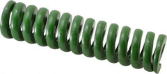 Associated Spring Raymond - 1-1/2" Hole Diam, 3/4" Rod Diam, 6" Free Length, Green Die Spring - 1656 Lb Max Deflection, 1.5" Max Deflection, Extra Heavy Duty, Chromium Alloy Steel - Industrial Tool & Supply