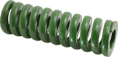 Associated Spring Raymond - 2" Hole Diam, 1" Rod Diam, 6" Free Length, Green Die Spring - 2124 Lb Max Deflection, 1.5" Max Deflection, Extra Heavy Duty, Chromium Alloy Steel - Industrial Tool & Supply