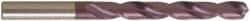 Guhring - Letter Q 118° Solid Carbide Jobber Drill - FIREX Finish, Right Hand Cut, Spiral Flute, Straight Shank, 117mm OAL, Faceted Point - Industrial Tool & Supply