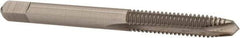 Hertel - #12-24 UNC, 2 Flute, Bright Finish, High Speed Steel Spiral Point Tap - Plug Chamfer, Right Hand Thread, 2-3/8" OAL, 15/16" Thread Length, 0.22" Shank Diam - Exact Industrial Supply