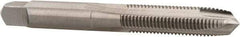 Hertel - 5/16-24 UNF, 3 Flute, Bright Finish, High Speed Steel Spiral Point Tap - Plug Chamfer, Right Hand Thread, 2-23/32" OAL, 1-1/8" Thread Length, 0.318" Shank Diam - Exact Industrial Supply