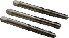 Hertel - 1/4-20 UNC, 4 Flute, Bottoming, Plug & Taper, Bright Finish, High Speed Steel Tap Set - 2-1/2" OAL, 2B/3B Class of Fit - Industrial Tool & Supply