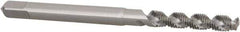 Hertel - M2.5x0.45 Metric Coarse, 3 Flute, 52° Helix, Bottoming Chamfer, Bright Finish, High Speed Steel Spiral Flute STI Tap - 1-15/16" OAL - Exact Industrial Supply