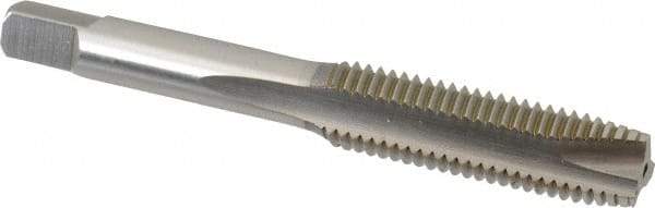 Hertel - M11x1.50 Metric Coarse, 3 Flute, Bright Finish, High Speed Steel Spiral Point Tap - Plug Chamfer, Right Hand Thread, 3-5/32" OAL, 1-7/16" Thread Length - Exact Industrial Supply