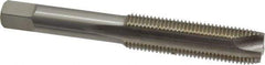 Hertel - M12x1.25 Metric Fine, 3 Flute, Bright Finish, High Speed Steel Spiral Point Tap - Plug Chamfer, Right Hand Thread, 3-3/8" OAL, 1-21/32" Thread Length, 0.367" Shank Diam - Exact Industrial Supply
