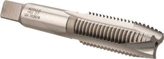 Hertel - M20x2.50 Metric Coarse, 3 Flute, Bright Finish, High Speed Steel Spiral Point Tap - Plug Chamfer, Right Hand Thread, 4-15/32" OAL, 2" Thread Length, 0.652" Shank Diam, 6H Class of Fit - Exact Industrial Supply