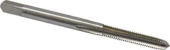 Hertel - #5-40 UNC, H2, 3 Flute, Plug Chamfer, Bright Finish, High Speed Steel Hand STI Tap - 2-1/8" OAL, 3/4" Thread Length - Exact Industrial Supply