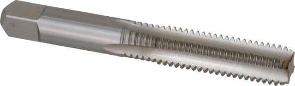 Hertel - M10x1.50 Metric Coarse 4 Flute Bright Finish High Speed Steel Straight Flute Standard Hand Tap - Bottoming, Right Hand Thread, 2-15/16" OAL, 1-1/4" Thread Length, D3 Limit, Oversize - Exact Industrial Supply