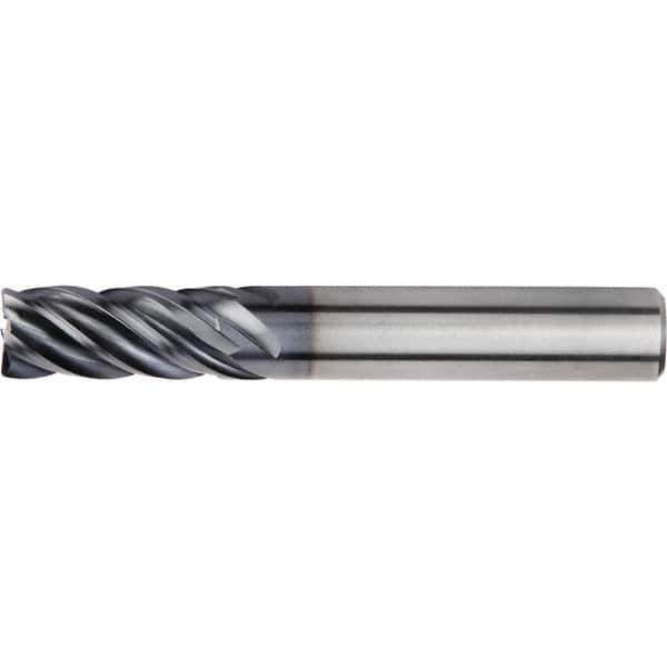 Kennametal - 9mm, 5 Flute, Single End, Solid Carbide, Corner Radius End Mill - 72mm OAL, 38° Helix, Right Hand Flute, 19mm LOC, Right Hand Cut - Industrial Tool & Supply