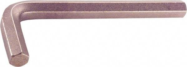 Ampco - 1" Hex, Long Arm, Nonsparking Hex Key - 8" OAL, Nickel Aluminum Bronze, Inch System of Measurement - Industrial Tool & Supply