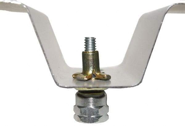 Buildex - 2" Zinc-Plated Steel Vertical (End Drilled) Mount Threaded Rod Anchor - 3/8" Diam x 1-1/4" Long, 750 Lb Ultimate Pullout, For Use with Steel - Industrial Tool & Supply