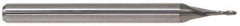 Accupro - 9/16" Diam, 3" LOC, 2 Flute Solid Carbide Ball End Mill - Uncoated, Single End, 6" OAL, 9/16" Shank Diam, Spiral Flute - Industrial Tool & Supply