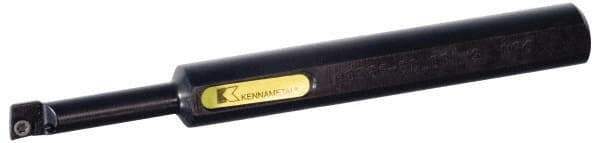 Kennametal - 19.56mm Min Bore Diam, 10" OAL, 5/8" Shank Diam, Indexable Boring Bar - CC.. 21.51 Insert, Screw Holding Method - Industrial Tool & Supply