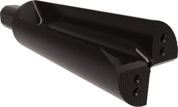 Allied Machine and Engineering - 9" Max Drill Depth, 2.5xD, 3.4" Diam, Indexable Insert Drill - 8 Inserts, 2" Shank Diam, Straight Shank - Industrial Tool & Supply