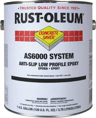 Rust-Oleum - 1 Gal Kit Gloss Silver Gray Antislip Epoxy - 80 to 100 Sq Ft/Gal Coverage, <100 g/L VOC Content - Industrial Tool & Supply