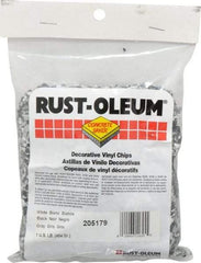 Rust-Oleum - Black/White/Gray Vinyl Floor Chips - 1 Lb Plastic Bag - Industrial Tool & Supply