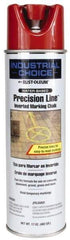 Rust-Oleum - 17 fl oz Red Marking Chalk - 500' to 530' Coverage at 1-1/4" Wide, Water-Based Formula - Industrial Tool & Supply