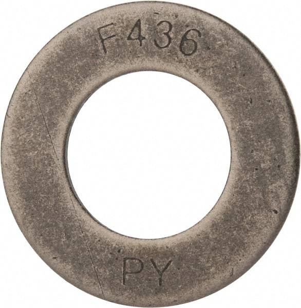 Value Collection - 1-1/2" Screw, Grade SAE 1035-1050 Steel Structural Flat Washer - 1-5/8" ID x 3" OD, Plain Finish - Industrial Tool & Supply