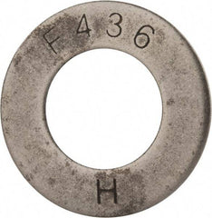 Value Collection - 1-1/4" Screw, Grade SAE 1035-1050 Steel Structural Flat Washer - 1-3/8" ID x 2-1/2" OD, Plain Finish - Industrial Tool & Supply