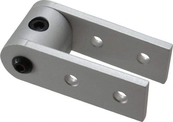 80/20 Inc. - 3" High, Open Shelving 90° 3" Arm Pivot - Aluminum, Use with Series 10 & Bolt Kit 3393 - Industrial Tool & Supply