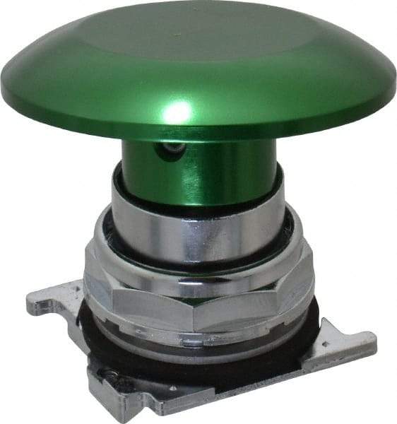 Eaton Cutler-Hammer - Extended Jumbo Mushroom Head Pushbutton Switch Operator - Green, Round Button, Nonilluminated - Industrial Tool & Supply