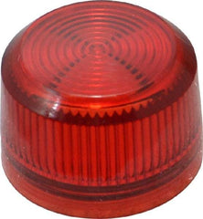 Eaton Cutler-Hammer - Round Pilot and Indicator Light Lens - Red - Industrial Tool & Supply