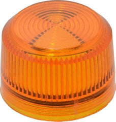 Eaton Cutler-Hammer - Round Pilot and Indicator Light Lens - Amber - Industrial Tool & Supply