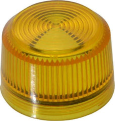 Eaton Cutler-Hammer - Round Pilot and Indicator Light Lens - Yellow - Industrial Tool & Supply