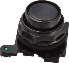 Eaton Cutler-Hammer - Flush Pushbutton Switch Operator - Black, Round Button, Nonilluminated - Industrial Tool & Supply