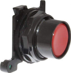 Eaton Cutler-Hammer - Flush Pushbutton Switch Operator - Red, Round Button, Nonilluminated - Industrial Tool & Supply
