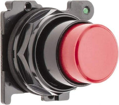 Eaton Cutler-Hammer - Extended Straight Pushbutton Switch Operator - Red, Round Button, Nonilluminated - Industrial Tool & Supply