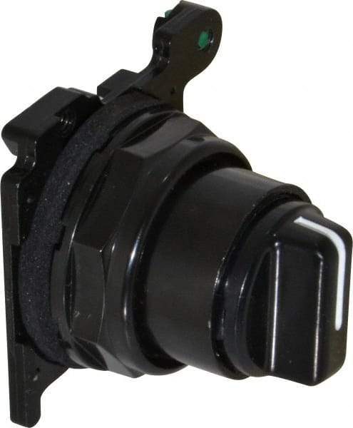 Eaton Cutler-Hammer - 30-1/2mm Mount Hole, 3 Position, Knob Operated, Selector Switch Only - Black, Maintained (MA) - Momentary (MO), Corrosion Resistant, Oil and Watertight - Industrial Tool & Supply