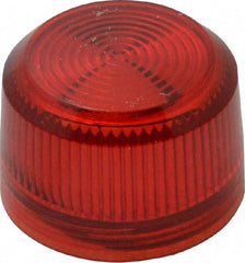 Eaton Cutler-Hammer - Round Pilot and Indicator Light Lens - Red - Industrial Tool & Supply