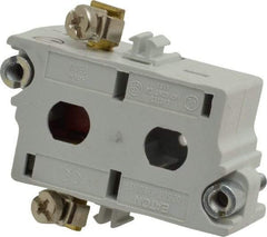 Eaton Cutler-Hammer - NC, 0.5 Amp, Electrical Switch Contact Block - 120 VAC/VDC, Pressure Terminal, 30-1/2mm Hole, For Use with E34 Operators, Standard 10250T - Industrial Tool & Supply