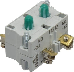 Eaton Cutler-Hammer - 2NO, 0.5 Amp, Electrical Switch Contact Block - 120 VAC/VDC, Pressure Terminal, 30-1/2mm Hole, For Use with E34 Operators, Standard 10250T - Industrial Tool & Supply