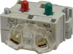Eaton Cutler-Hammer - NO/NC, 0.5 Amp, Electrical Switch Contact Block - 120 VAC/VDC, Pressure Terminal, 30-1/2mm Hole, For Use with E34 Operators, Standard 10250T - Industrial Tool & Supply