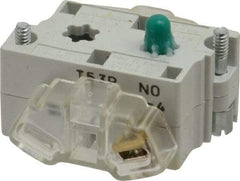 Eaton Cutler-Hammer - 0.5 Amp, Electrical Switch Contact Block - 120 VAC/VDC, Pressure Terminal, 30-1/2mm Hole, For Use with E34 Operators, Standard 10250T - Industrial Tool & Supply