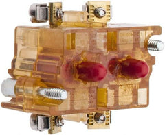 Eaton Cutler-Hammer - 2NC, 0.5 Amp, Electrical Switch Contact Block - 120 VAC/VDC, Pressure Terminal, 30-1/2mm Hole, For Use with E34 Operators, Standard 10250T - Industrial Tool & Supply