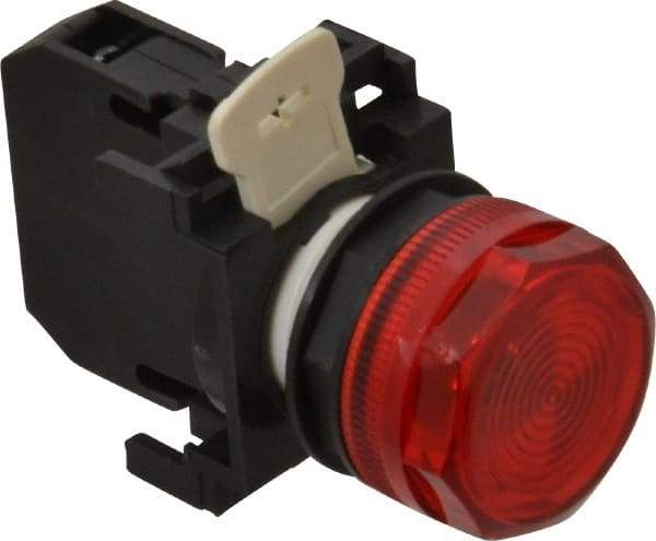 Eaton Cutler-Hammer - 120 VAC/VDC Red Lens Incandescent Indicating Light - Round Lens - Industrial Tool & Supply