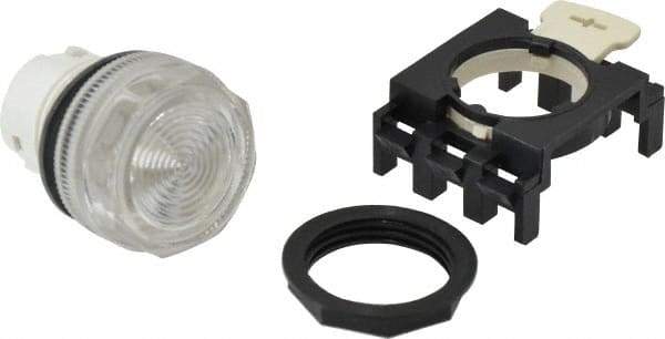 Eaton Cutler-Hammer - Round Pilot and Indicator Light Lens - Clear, 25mm Lens Diameter - Industrial Tool & Supply