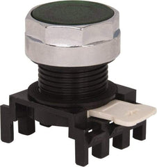Eaton Cutler-Hammer - 25mm Mount Hole, Flush, Pushbutton Switch Only - Round, Green Pushbutton, Illuminated, Momentary (MO) - Industrial Tool & Supply