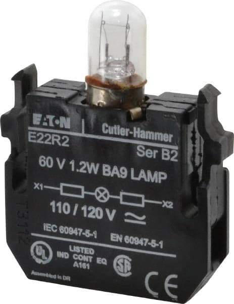 Eaton Cutler-Hammer - 120 VAC/VDC Incandescent Indicating Light - Industrial Tool & Supply