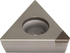 Sumitomo - TPGA221 Grade BN2000 PCBN Turning Insert - Uncoated, 60° Triangle, 1/4" Inscr Circle, 1/8" Thick, 1/64" Corner Radius - Industrial Tool & Supply