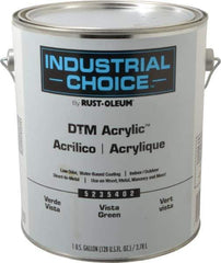 Rust-Oleum - 1 Gal Vista Green Semi Gloss Finish Acrylic Enamel Paint - Interior/Exterior, Direct to Metal, <250 gL VOC Compliance - Industrial Tool & Supply