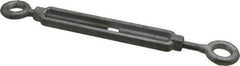 Made in USA - 1,200 Lb Load Limit, 3/8" Thread Diam, 6" Take Up, Steel Eye & Eye Turnbuckle - 11-7/8" Closed Length - Industrial Tool & Supply