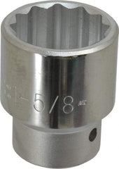 Proto - 1-5/8", 1" Drive, Standard Hand Socket - 12 Points, 3-1/4" OAL - Industrial Tool & Supply