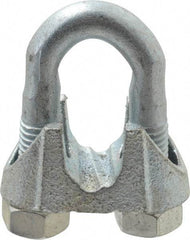 Value Collection - 5/8" Wire Rope U-Bolt Clip - Malleable Iron, Galvanized - Industrial Tool & Supply