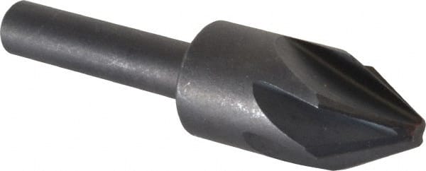 Keo - 1/2" Head Diam, 1/4" Shank Diam, 6 Flute 60° High Speed Steel Countersink - Industrial Tool & Supply